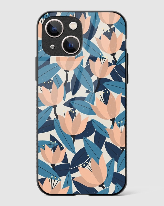 Shop Klimt Floral Premium Glass Case for Apple iPhone 13 Mini-Front