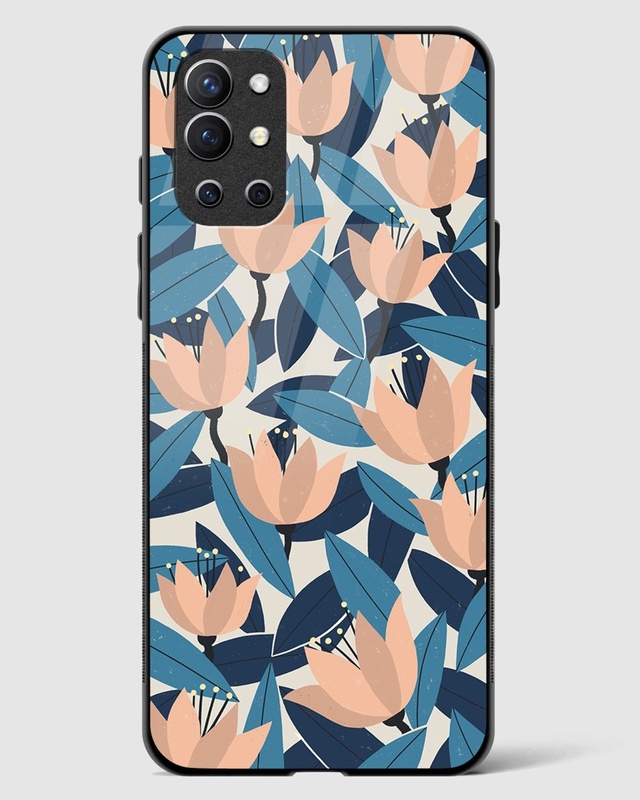 Shop Klimt Floral Premium Glass Case for OnePlus 9R-Front