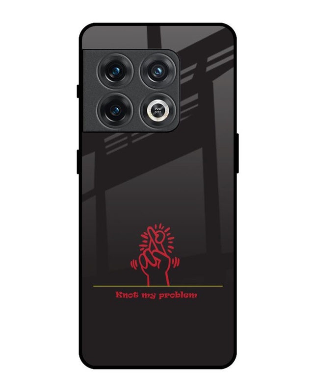 Knot My Problem Premium Glass Cover for OnePlus 10 Pro