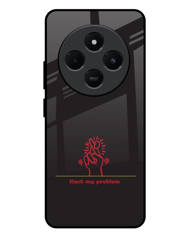 Knot My Problem Premium Glass Cover for Redmi 14C 5G