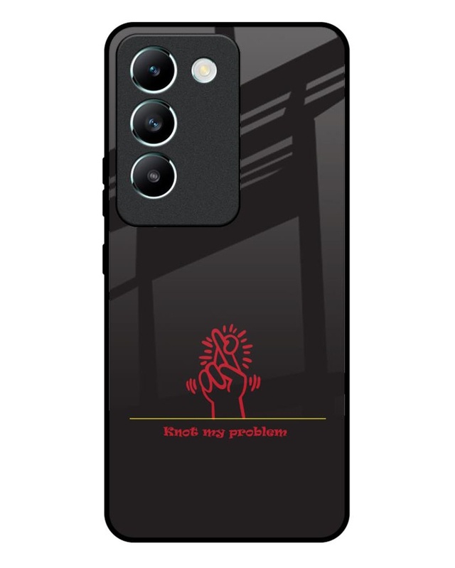 Knot My Problem Premium Glass Cover for Vivo Y200e 5G