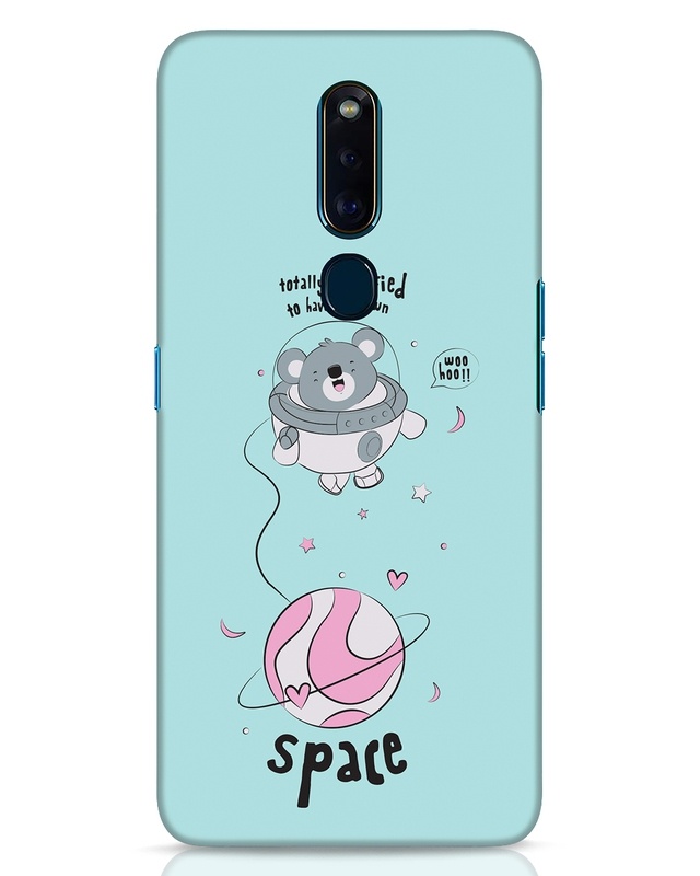 Shop Koalified Astronaut Designer Hard Cover for Oppo F11 Pro-Front