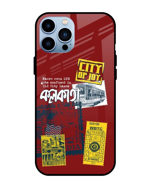 Shop Kolkata Chronicles Premium Glass Cover for Apple iPhone 13 Pro-Front