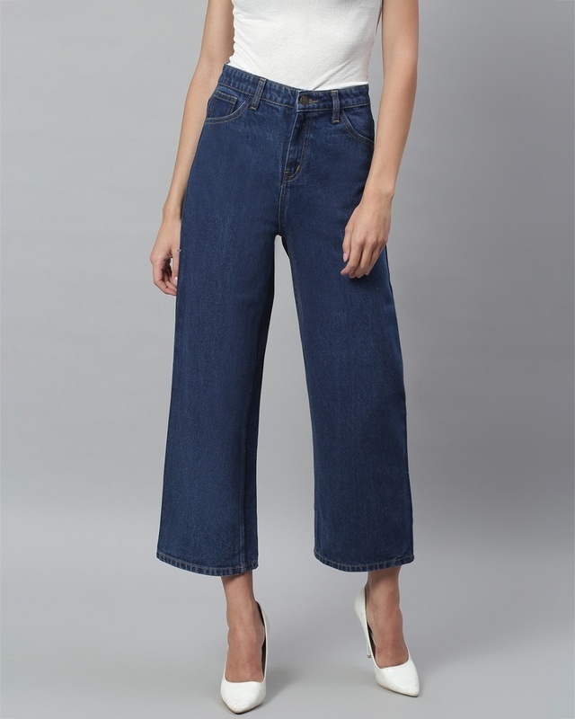 Shop Kotty Women's Blue Mid-Rise Jeans-Front