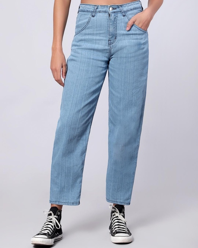Shop Kotty Women's Blue Straight Fit Jeans-Front