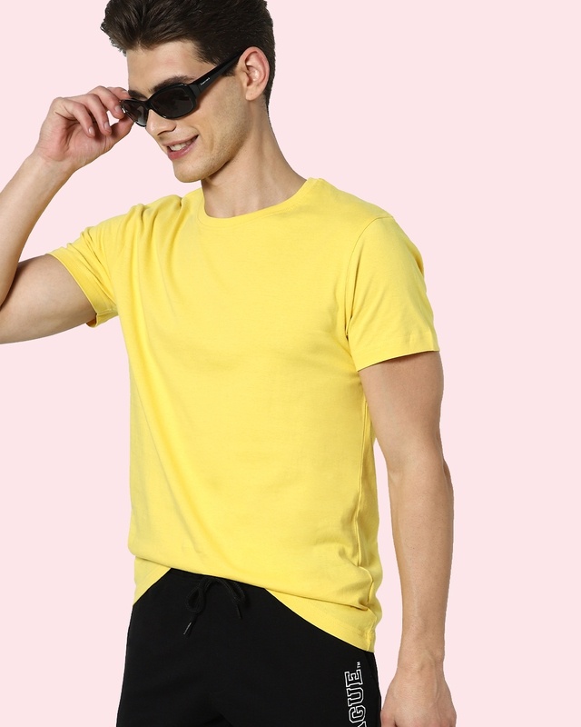 Shop Lemon Drop Half Sleeve T-Shirt-Front
