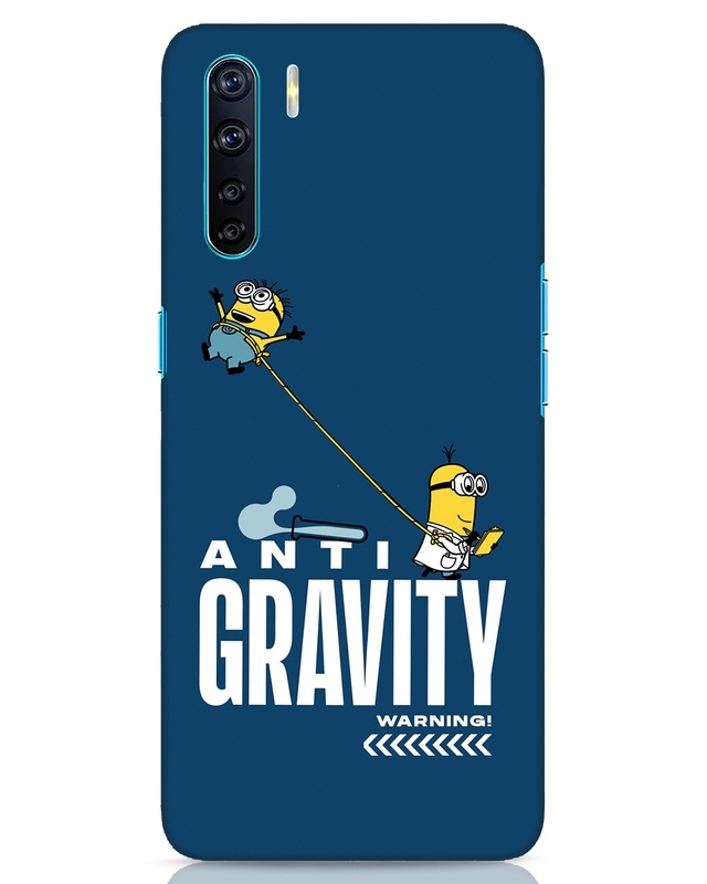Shop Levitating Minion Designer Hard Cover for Oppo F15-Front