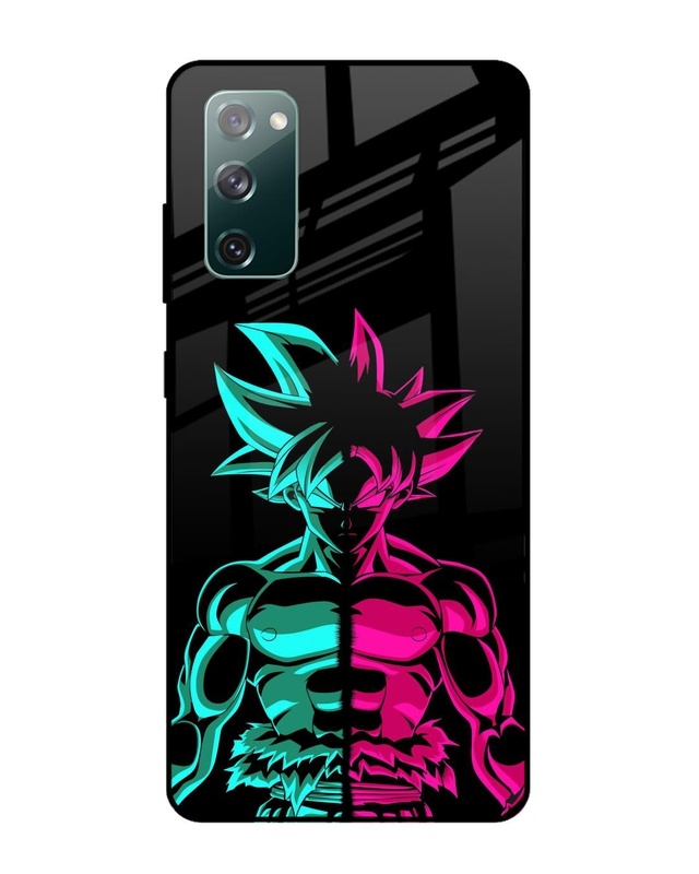 Shop Light On Goku Premium Glass Case for Samsung Galaxy S20 FE (Shock Proof,Scratch Resistant)-Front