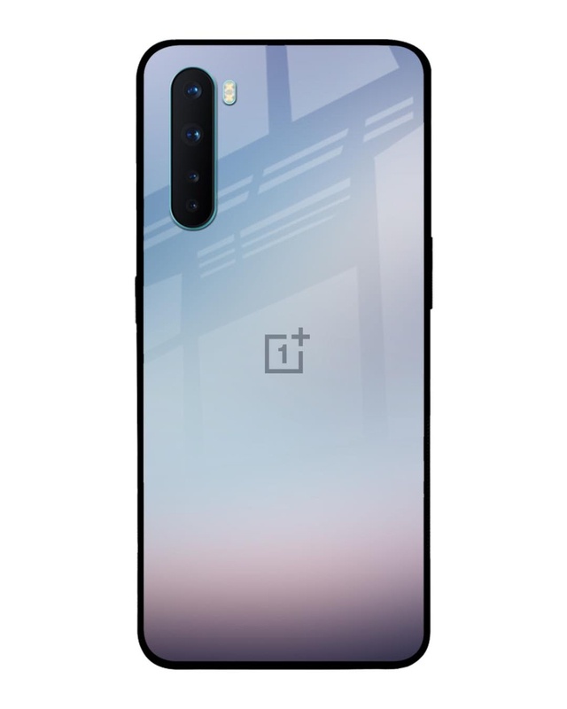 Shop Light Sky Texture Premium Glass Case for OnePlus Nord (Shock Proof, Scratch Resistant)-Front