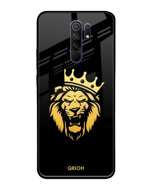 Shop Lion The King Printed Premium Glass Cover For Xiaomi Redmi 9 Prime (Impact Resistant, Matte Finish)-Front