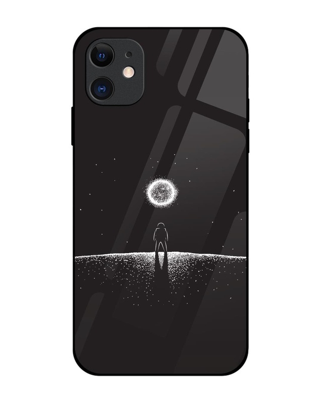 Shop Lone Space Premium Glass Cover for Apple iPhone 12-Front