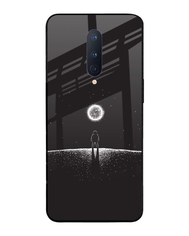 Shop Lone Space Premium Glass Cover for OnePlus 8-Front