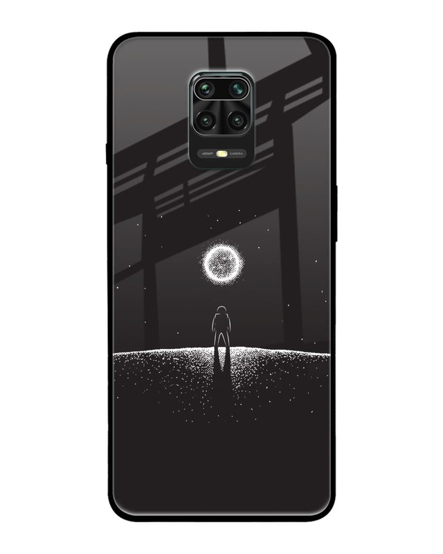 Shop Lone Space Premium Glass Cover for Redmi Note 9 Pro Max-Front