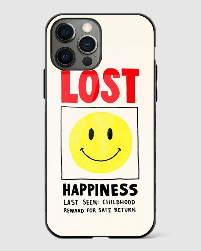 Shop Lost Happiness Premium Glass Case for Apple iPhone 14 Pro-Front