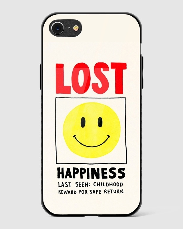 Shop Lost Happiness Premium Glass Case for Apple iPhone SE 2020-Front