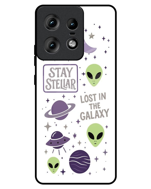 Lost In The Galaxy Premium Glass Cover for Motorola Edge 50 Pro 5G