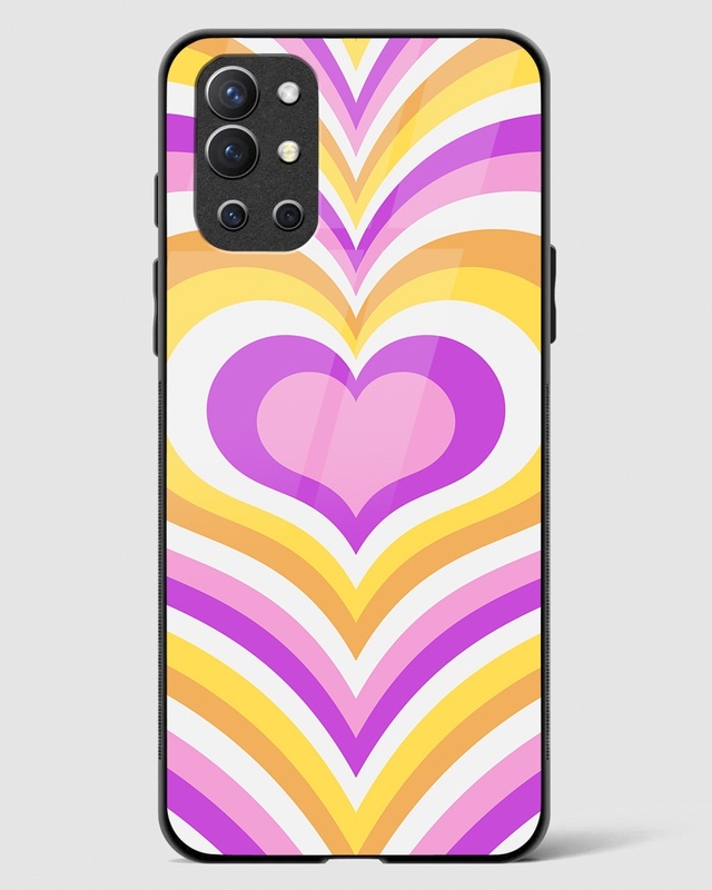 Shop Love in Motion Y2K Premium Glass Case for OnePlus 9R-Front