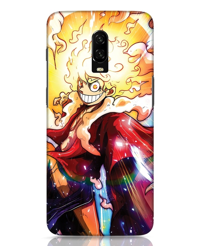 Shop Luffy Gear 5 Designer Hard Cover for OnePlus 6T-Front