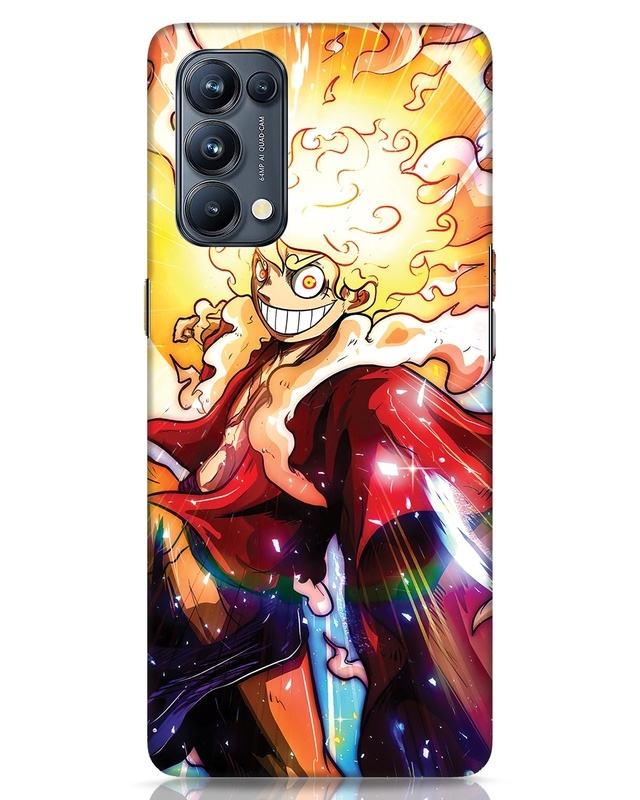 Shop Luffy Gear 5 Designer Hard Cover for Oppo Reno 5 Pro-Front