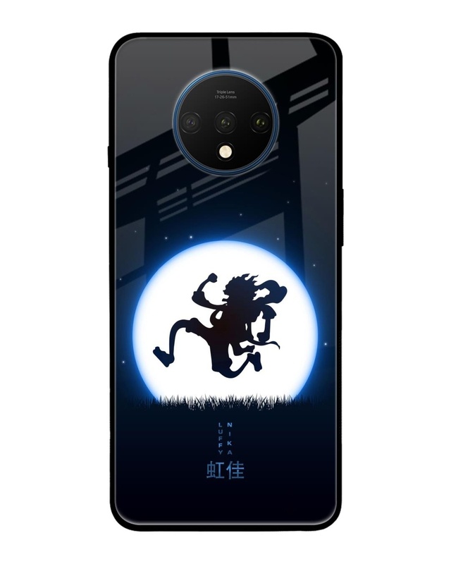 Shop Luffy Nika Premium Glass Case for OnePlus 7T (Shock Proof,Scratch Resistant)-Front
