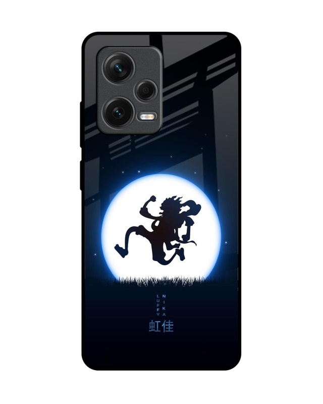 Shop Luffy Nika Premium Glass Case for Redmi Note 12 Pro+ 5G (Shock Proof, Scratch Resistant)-Front