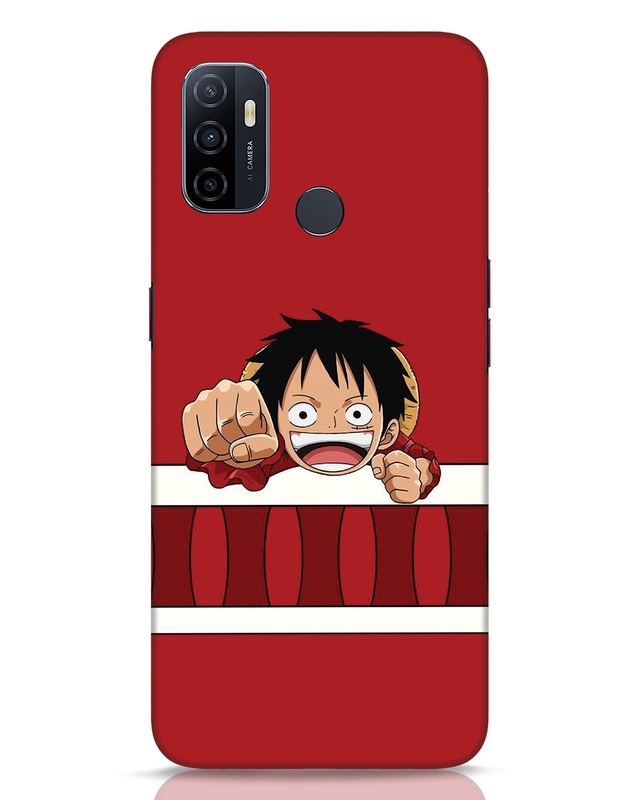 Shop Luffy The Pirate Designer Hard Cover for Oppo A53-Front