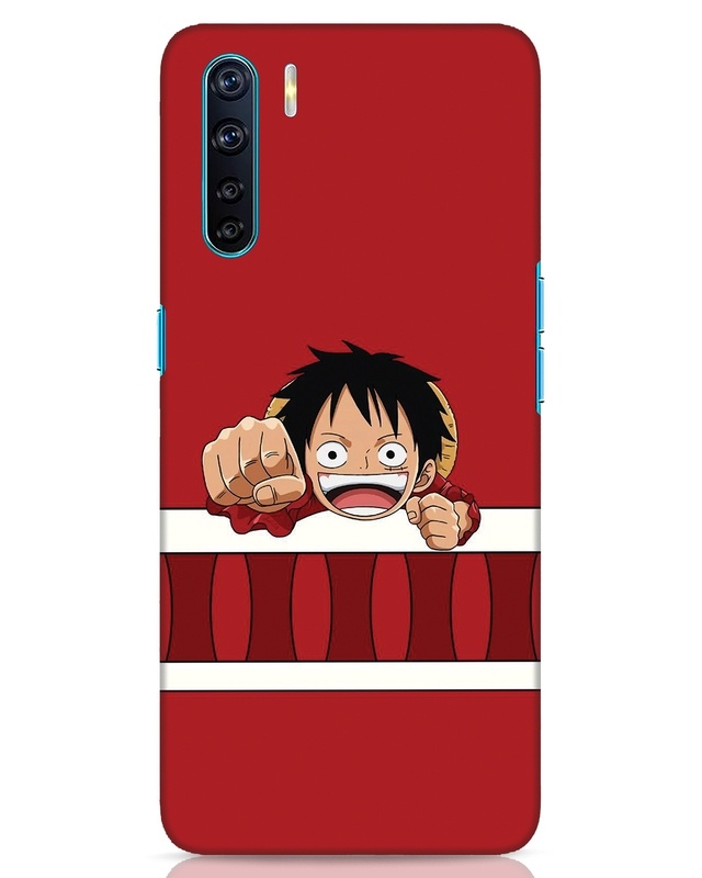 Shop Luffy The Pirate Designer Hard Cover for Oppo F15-Front