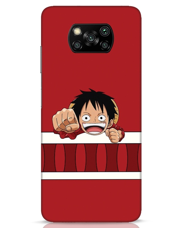 Shop Luffy The Pirate Designer Hard Cover for Xiaomi Poco X3 Pro-Front