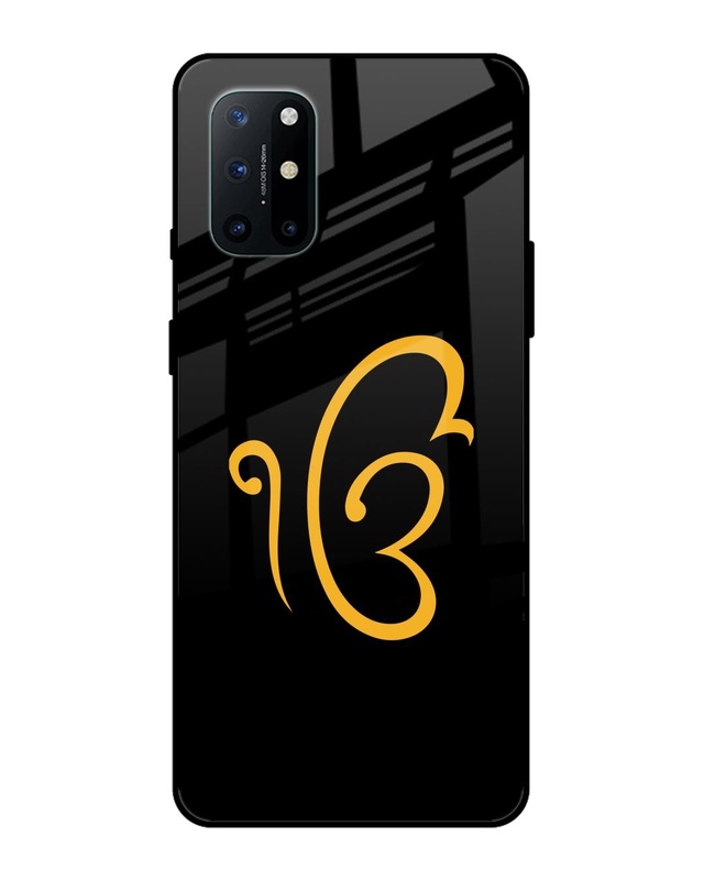 Shop Luxury Fashion Initial Premium Glass Case for OnePlus 8T (Shock Proof, Scratch Resistant)-Front