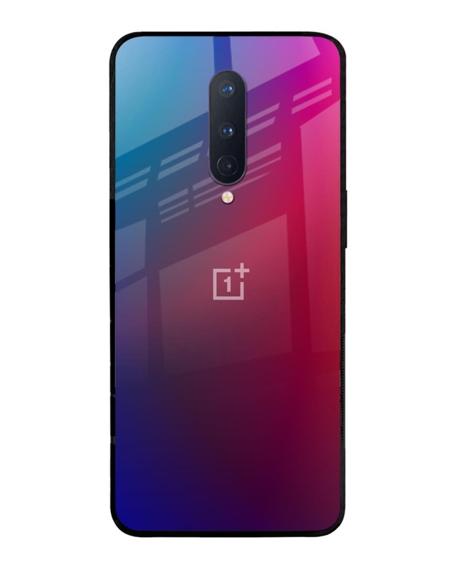 Shop Magical Color Shade Premium Glass Case for OnePlus 8 (Shock Proof, Scratch Resistant)-Front