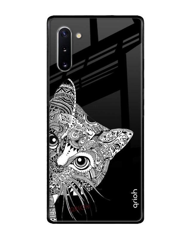 Shop Mandala Printed Premium Glass Cover For Samsung Galaxy Note 10(Impact Resistant, Matte Finish)-Front