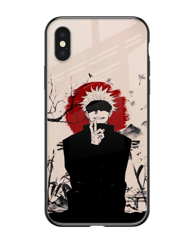 Shop Manga Series Premium Glass Case for Apple iPhone X (Shock Proof,Scratch Resistant)-Front