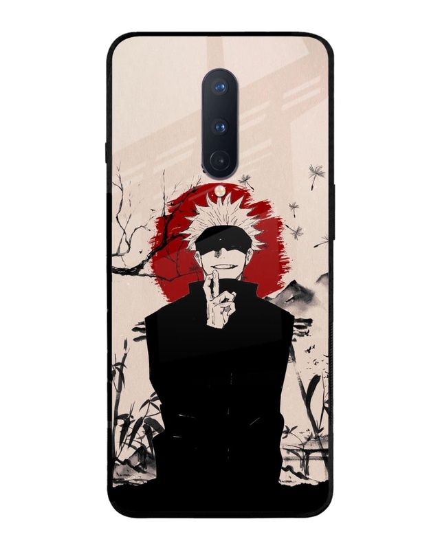Shop Manga Series Premium Glass Case for OnePlus 8 (Shock Proof,Scratch Resistant)-Front