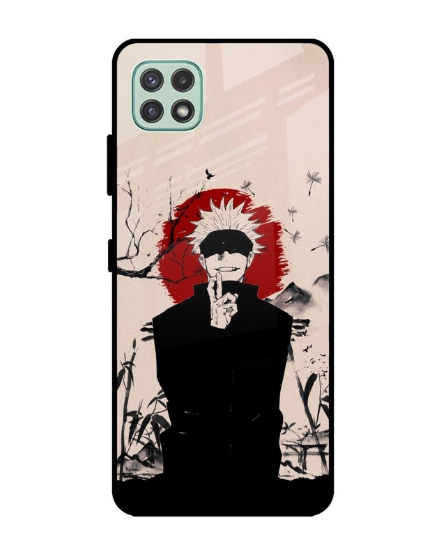 Shop Manga Series Premium Glass Case for Samsung Galaxy A22 5G (Shock Proof,Scratch Resistant)-Front