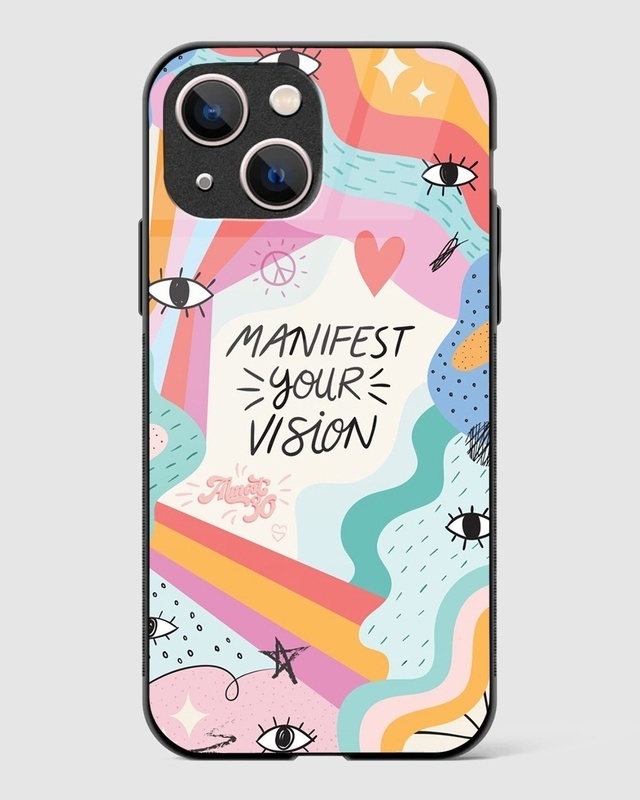 Shop Manifest Your Vision Premium Glass Case for Apple iPhone 13-Front