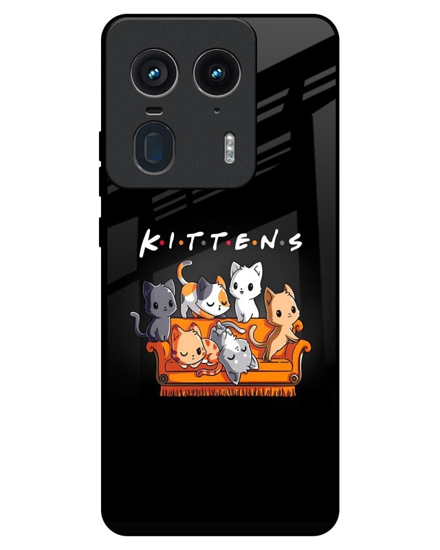 Many Kittens Premium Glass Case for Motorola Edge 50 Ultra 5G (Shock Proof, Scratch Resistant)