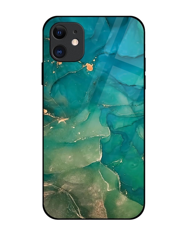 Marble 1 Premium Glass Cover for Apple iPhone 12-Front Bewakoof Shop Marble 1 Premium Glass Cover for Apple iPhone 12-Front