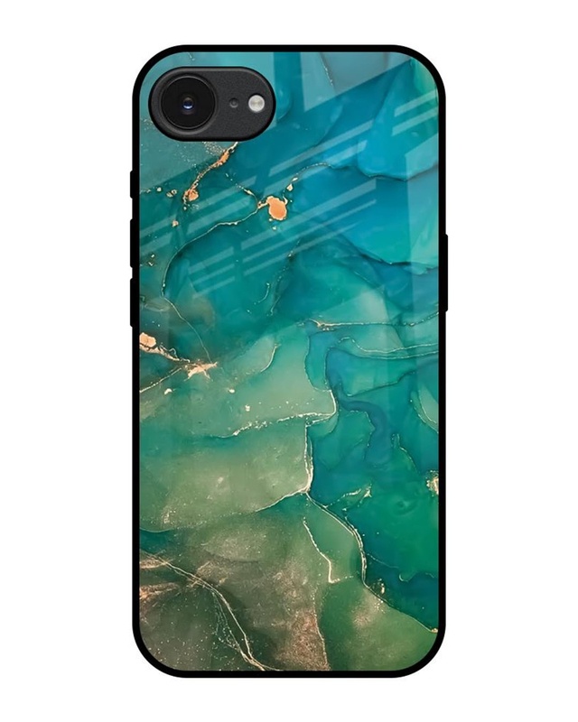 Marble Pattern Premium Glass Cover for Apple iPhone 16e