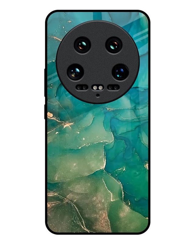 Marble Pattern Premium Glass Cover for Xiaomi 14 Ultra 5G