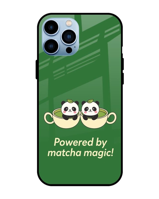 Shop Matcha Magic Premium Glass Cover for Apple iPhone 13 Pro-Front
