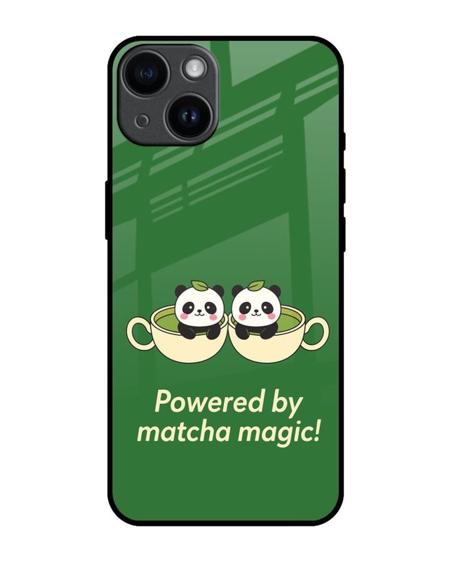 Shop Matcha Magic Premium Glass Cover for Apple iPhone 14-Front