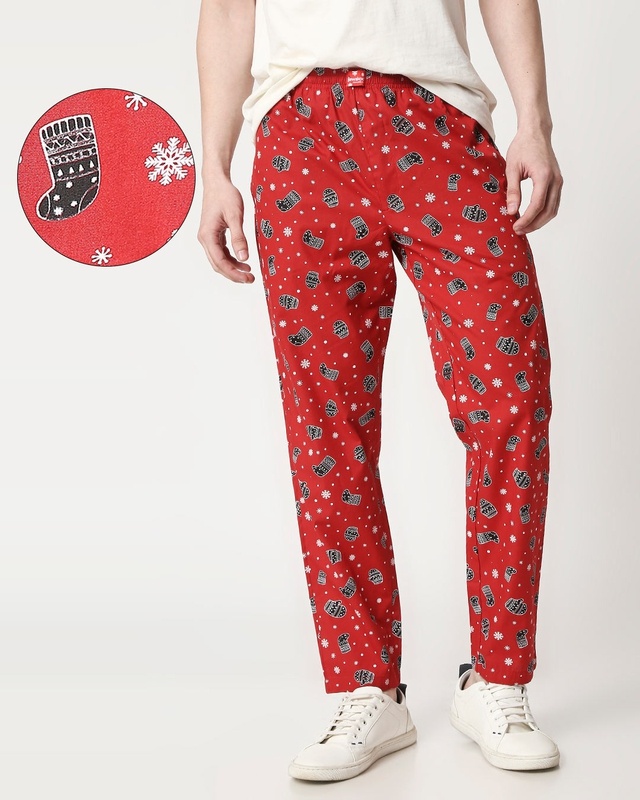 Shop Men's All Over Printed Pyjama-Front