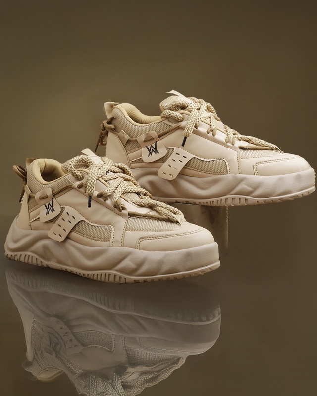 Shop Men's Beige Sneakers-Front