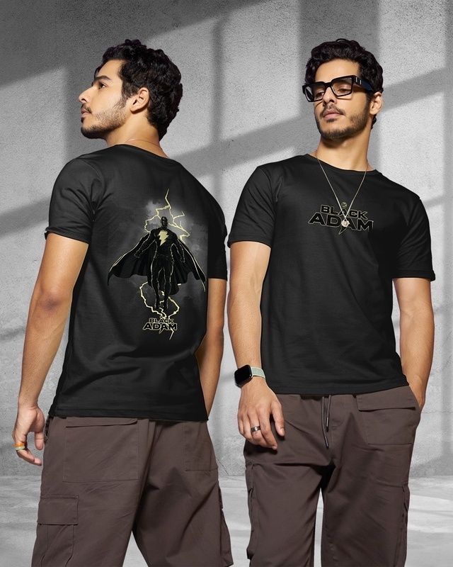 Shop Men's Black Adam Graphic Printed T-shirt-Front
