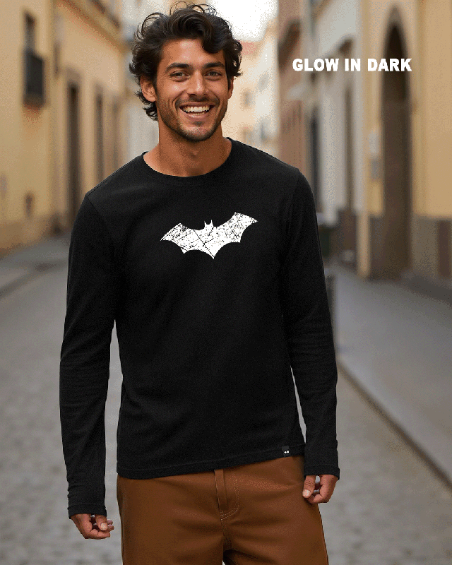 Shop Men's Black Batman Graphic Printed T-shirt-Front