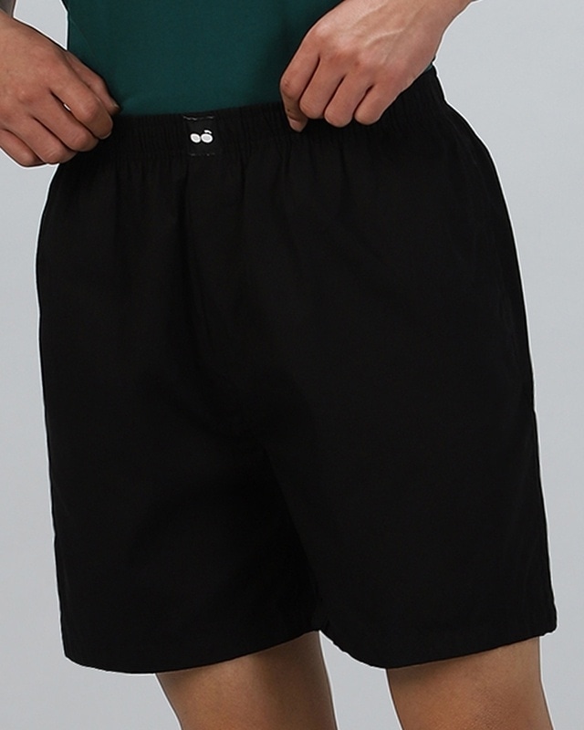 Shop Men's Black Boxer-Front