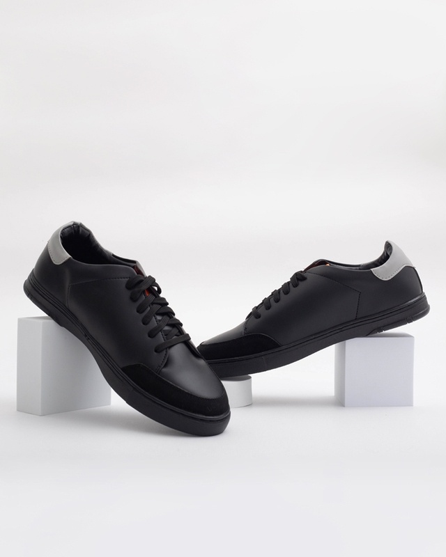 Shop Men's Black Casual Shoes-Front