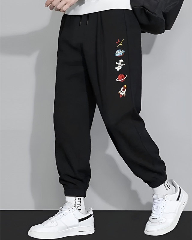 Buy Flynoff Men s White Relaxed Fit Joggers Online at Bewakoof