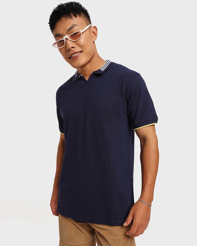 Shop Men's Blue T-shirt-Front