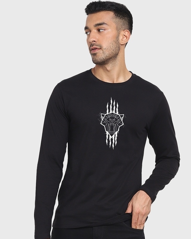 Shop Men's Black King Reborn Graphic Printed T-shirt-Front